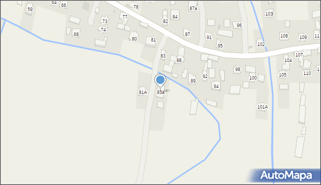 Łukawiec, Łukawiec, 83a, mapa Łukawiec