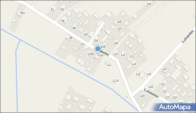 Łukawiec, Łukawiec, 111/2, mapa Łukawiec