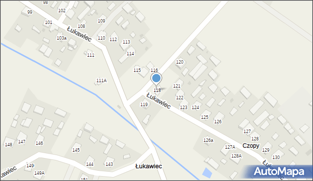 Łukawiec, Łukawiec, 118, mapa Łukawiec