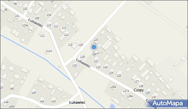 Łukawiec, Łukawiec, 121, mapa Łukawiec