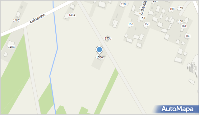 Łukawiec, Łukawiec, 150A, mapa Łukawiec