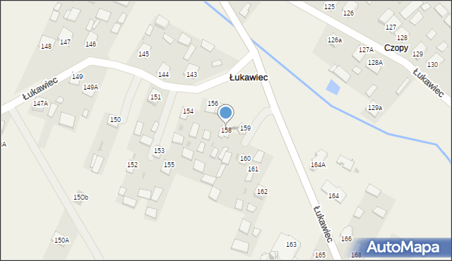 Łukawiec, Łukawiec, 158, mapa Łukawiec