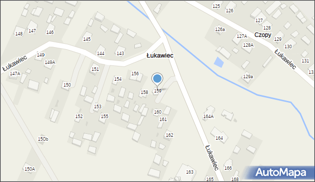 Łukawiec, Łukawiec, 159, mapa Łukawiec