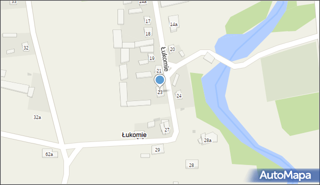 Łukomie, Łukomie, 23, mapa Łukomie