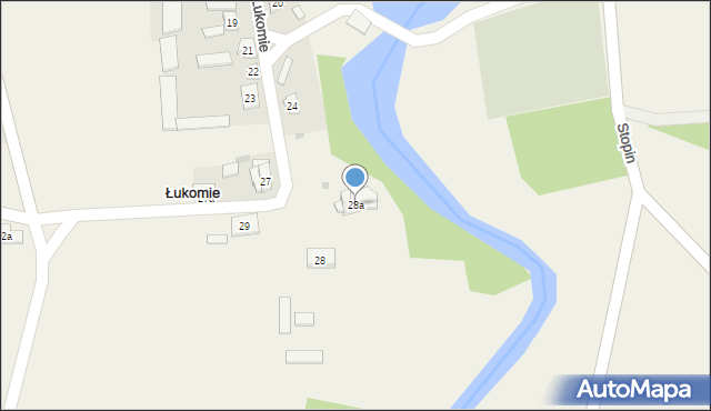 Łukomie, Łukomie, 28a, mapa Łukomie