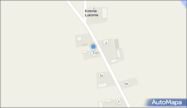 Łukomie-Kolonia, Łukomie-Kolonia, 7, mapa Łukomie-Kolonia