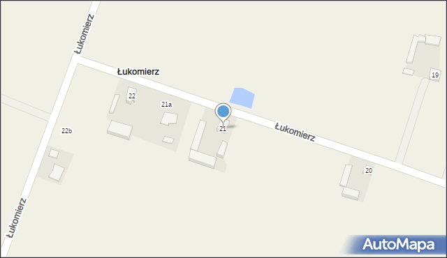 Łukomierz, Łukomierz, 21, mapa Łukomierz