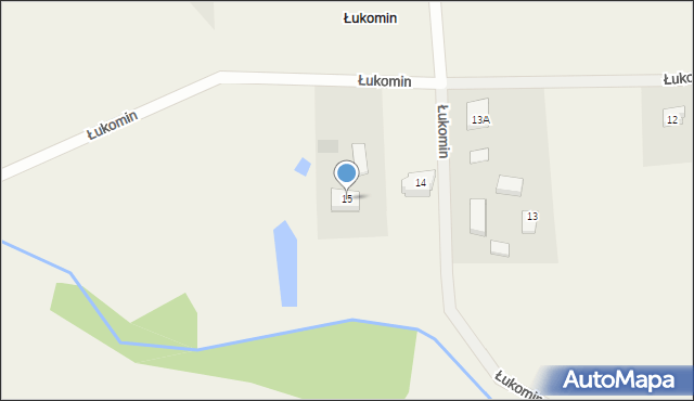 Łukomin, Łukomin, 15, mapa Łukomin