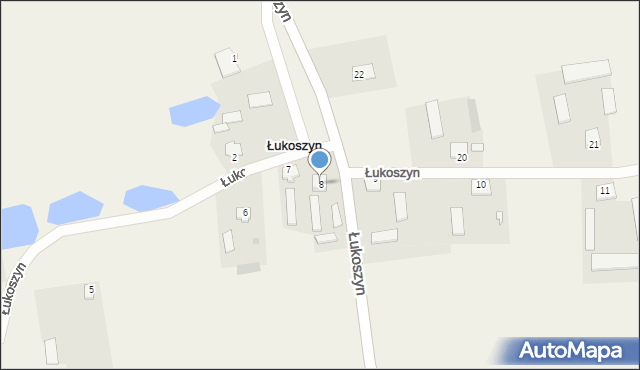 Łukoszyn, Łukoszyn, 8, mapa Łukoszyn