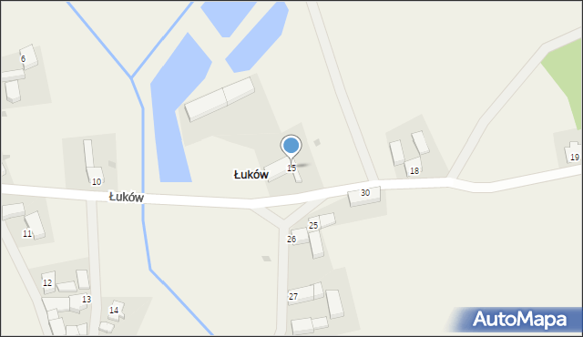 Łuków, Łuków, 15, mapa Łuków