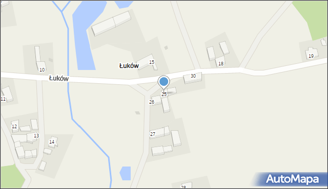 Łuków, Łuków, 25, mapa Łuków