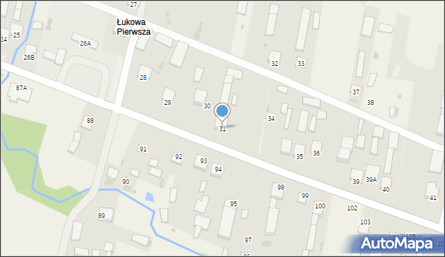 Łukowa, Łukowa, 31, mapa Łukowa