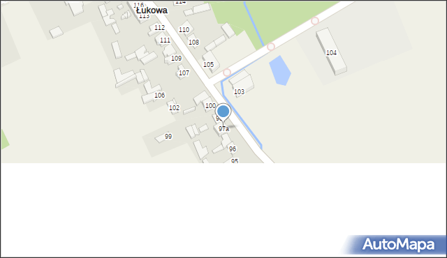 Łukowa, Łukowa, 97a, mapa Łukowa