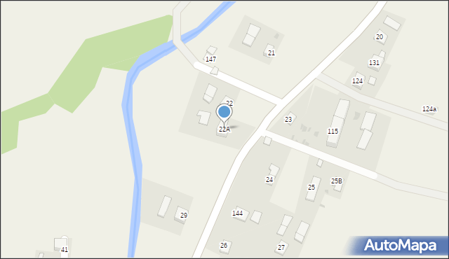 Łukowe, Łukowe, 22A, mapa Łukowe