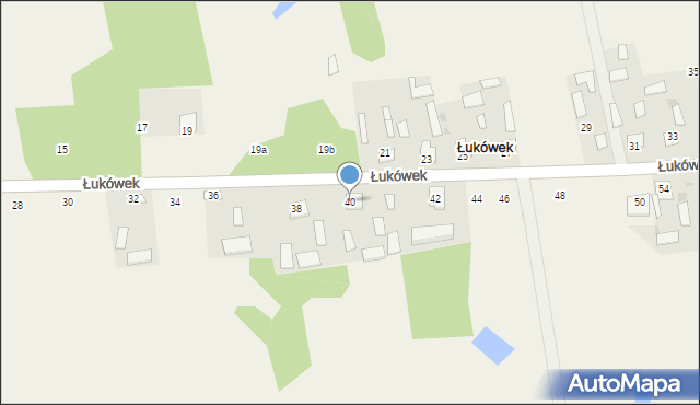 Łukówek, Łukówek, 40, mapa Łukówek