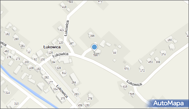 Łukowica, Łukowica, 597, mapa Łukowica