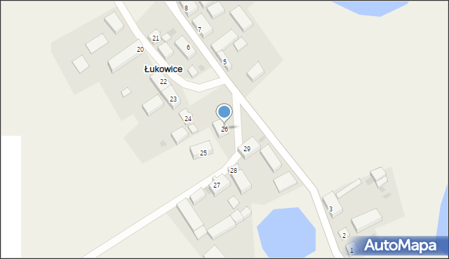 Łukowice, Łukowice, 26, mapa Łukowice