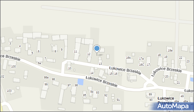 Łukowice Brzeskie, Łukowice Brzeskie, 14, mapa Łukowice Brzeskie