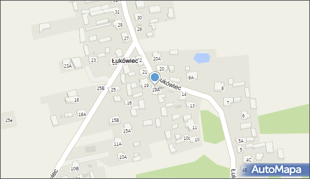 Łukówiec, Łukówiec, 19A, mapa Łukówiec