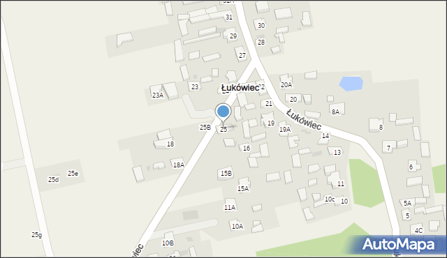 Łukówiec, Łukówiec, 25, mapa Łukówiec