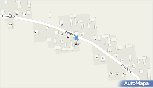 Łukówiec, Łukówiec, 11A, mapa Łukówiec