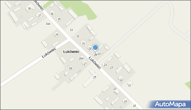 Łukówiec, Łukówiec, 26, mapa Łukówiec