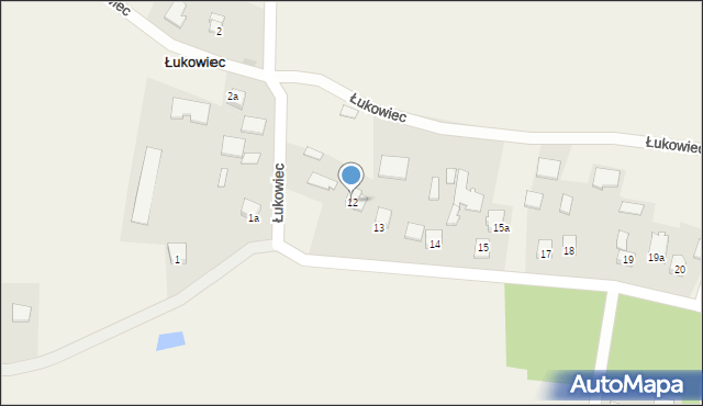 Łukowiec, Łukowiec, 12, mapa Łukowiec