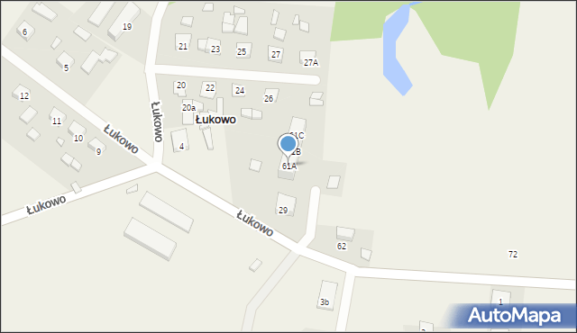 Łukowo, Łukowo, 61A, mapa Łukowo