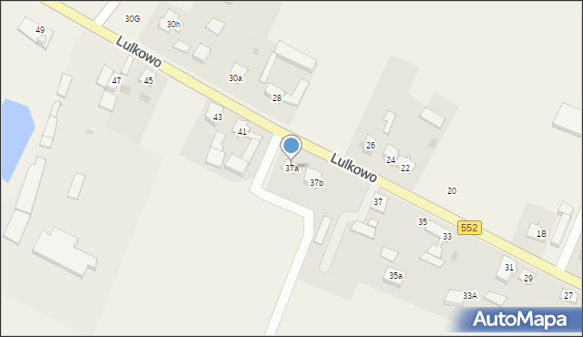 Lulkowo, Lulkowo, 37a, mapa Lulkowo