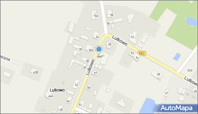 Lulkowo, Lulkowo, 55A, mapa Lulkowo