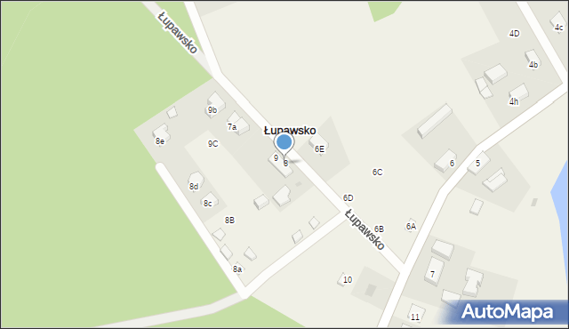 Łupawsko, Łupawsko, 8, mapa Łupawsko