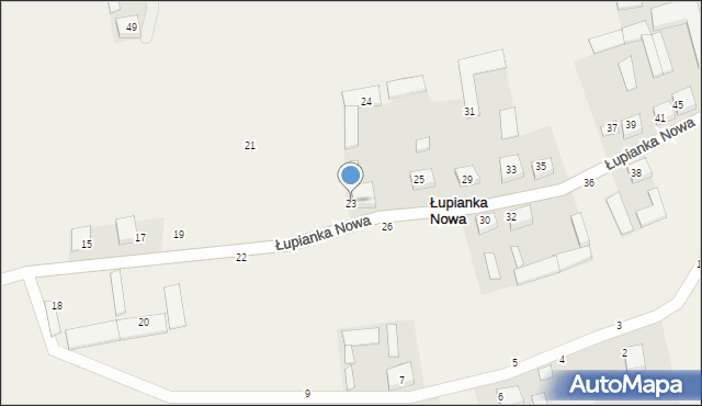 Łupianka Nowa, Łupianka Nowa, 23, mapa Łupianka Nowa