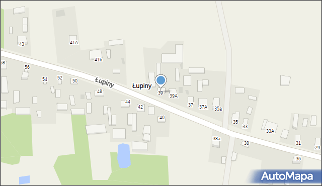 Łupiny, Łupiny, 39, mapa Łupiny