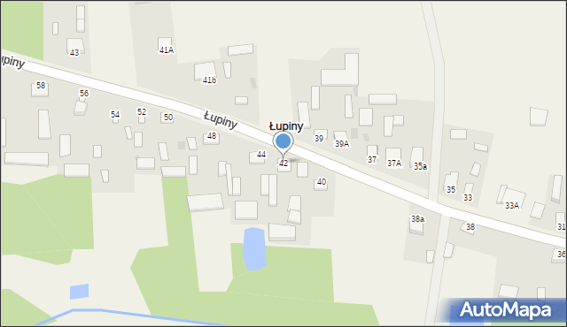 Łupiny, Łupiny, 42, mapa Łupiny