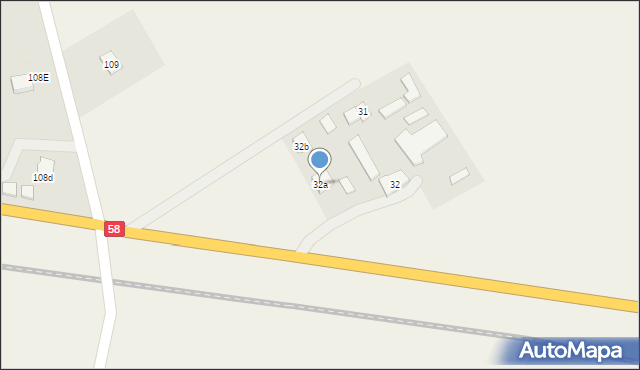 Łupki, Łupki, 32a, mapa Łupki