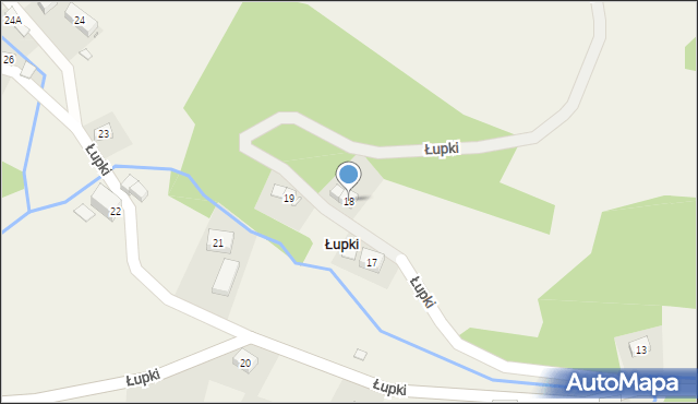 Łupki, Łupki, 18, mapa Łupki