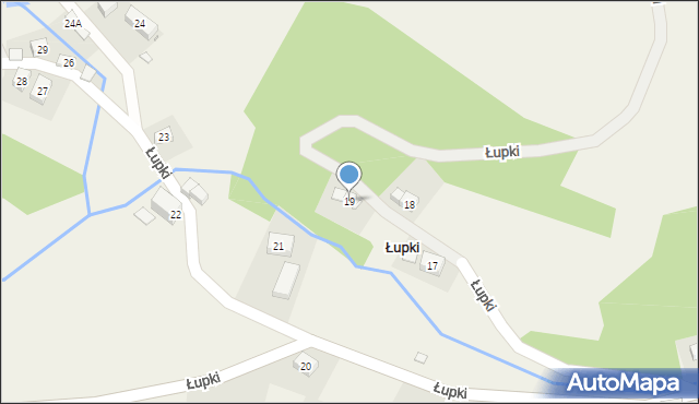 Łupki, Łupki, 19, mapa Łupki