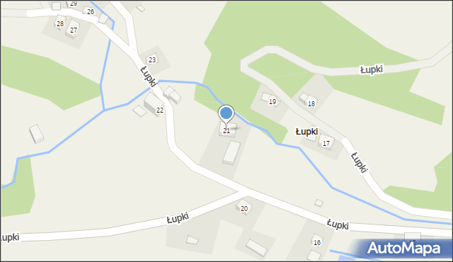 Łupki, Łupki, 21, mapa Łupki