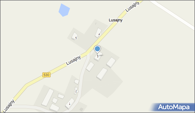 Lusajny, Lusajny, 3, mapa Lusajny