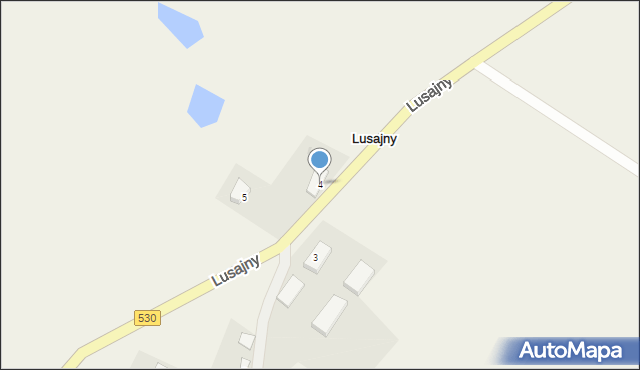 Lusajny, Lusajny, 4, mapa Lusajny