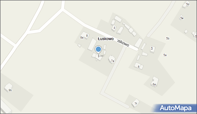 Łuskowo, Łuskowo, 7, mapa Łuskowo