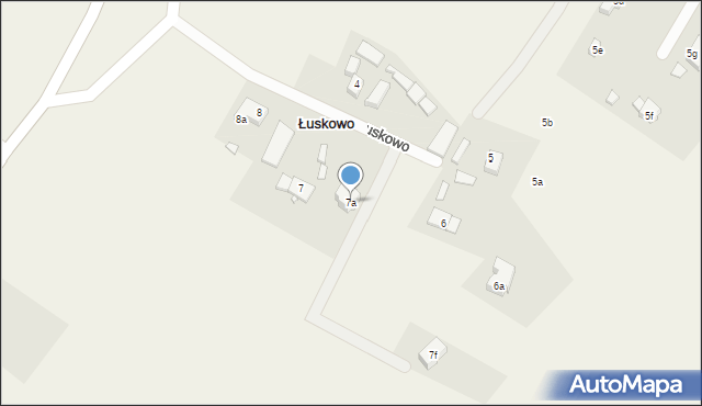 Łuskowo, Łuskowo, 7a, mapa Łuskowo