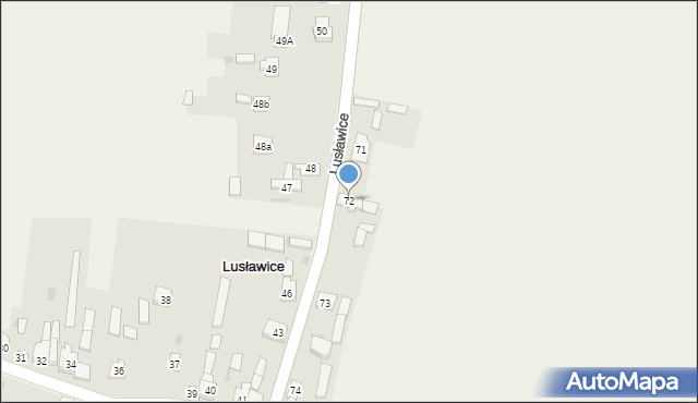 Lusławice, Lusławice, 72, mapa Lusławice