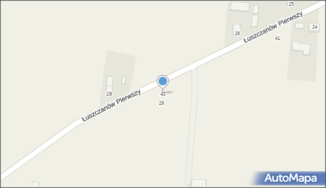 Łuszczanów Pierwszy, Łuszczanów Pierwszy, 42, mapa Łuszczanów Pierwszy