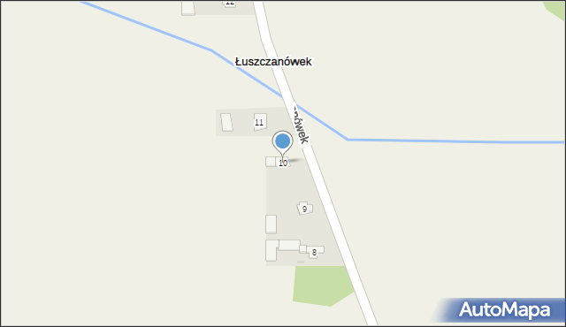 Łuszczanówek, Łuszczanówek, 10, mapa Łuszczanówek