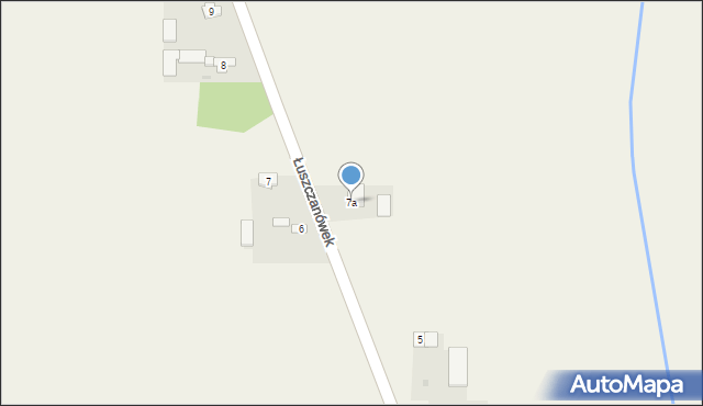 Łuszczanówek, Łuszczanówek, 7a, mapa Łuszczanówek