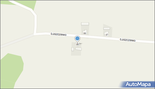 Łuszczewo, Łuszczewo, 89, mapa Łuszczewo