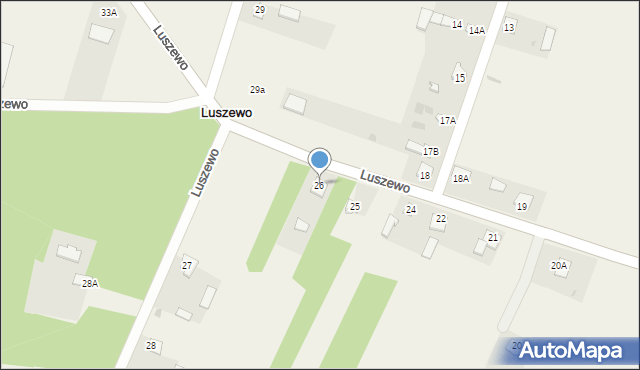 Luszewo, Luszewo, 26, mapa Luszewo