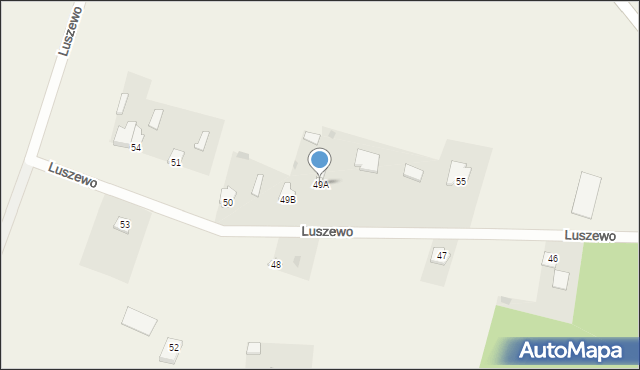 Luszewo, Luszewo, 49A, mapa Luszewo