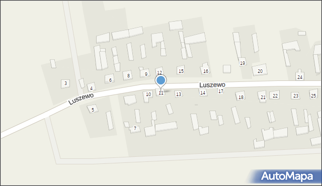 Luszewo, Luszewo, 11, mapa Luszewo